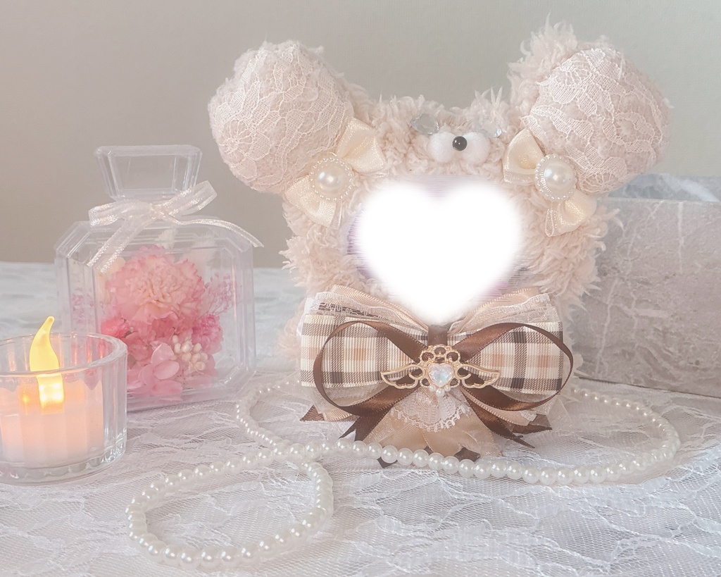 ぬい服 10cm 着ぐるみ くま ブラウン ベージュ クリーム