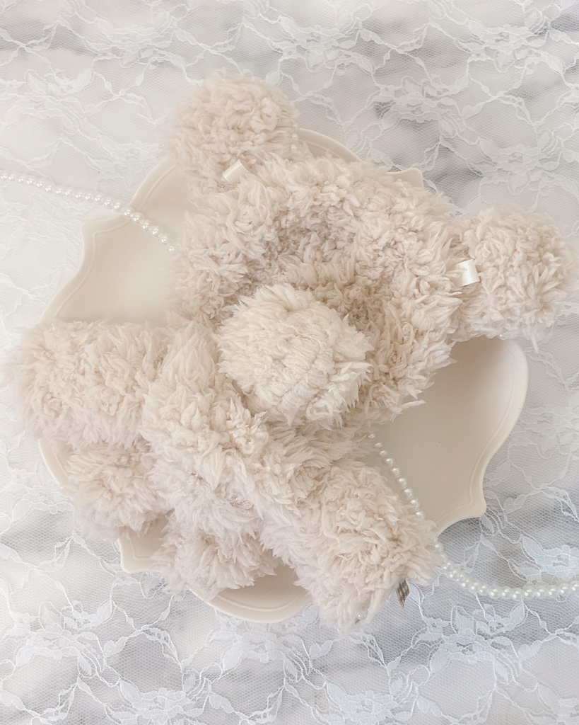 おすわり ぬい服 16cm 着ぐるみ くま ブラウン ベージュ イエロー