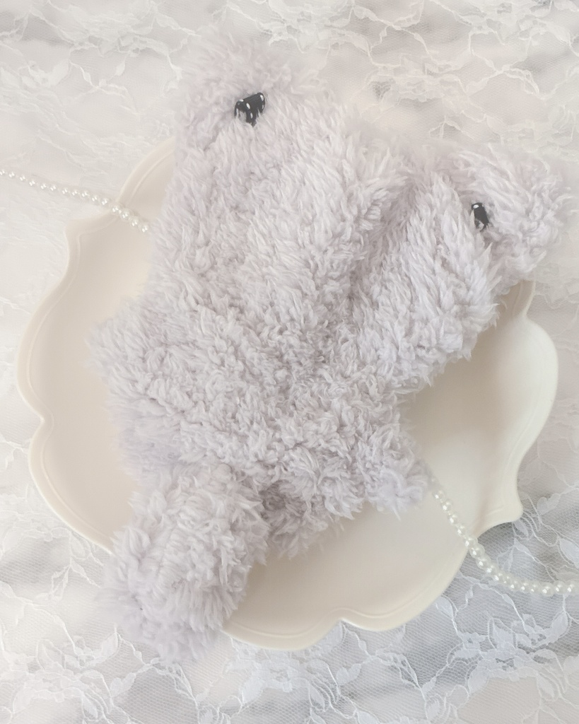 ぬい服 16cm 着ぐるみ ねこ グレー ブルー ブラック