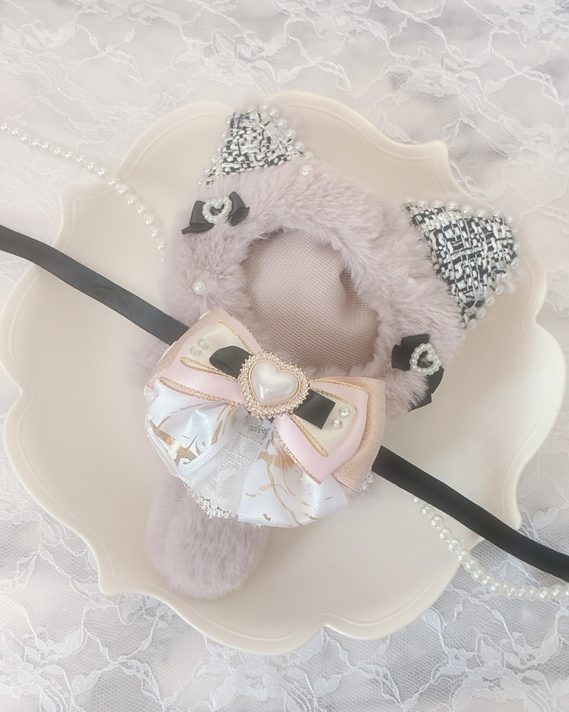 ぬい服 10cm 着ぐるみ ねこ ピンク ブラック ホワイト