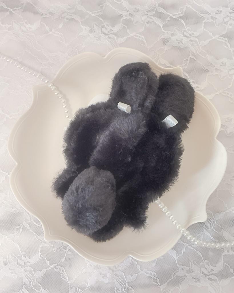 ぬい服 10cm 着ぐるみ うさぎ ブラック パープル ゴールド