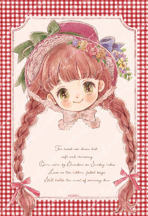 みつあみちゃん ポストカード