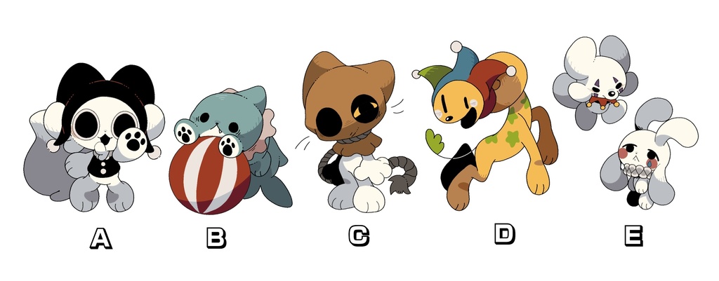 へちゃむくレード展 キャラクターシール