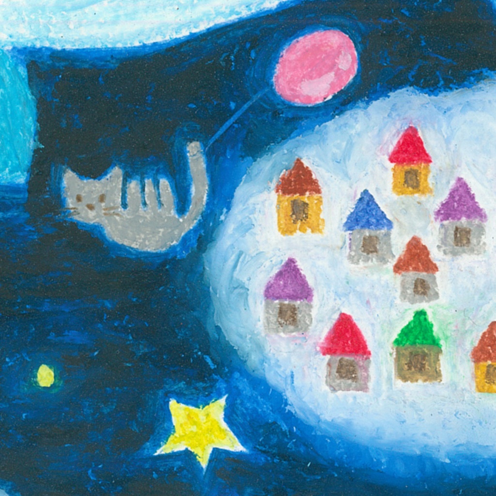 「くまちゃんの夢」キャンバスプリント