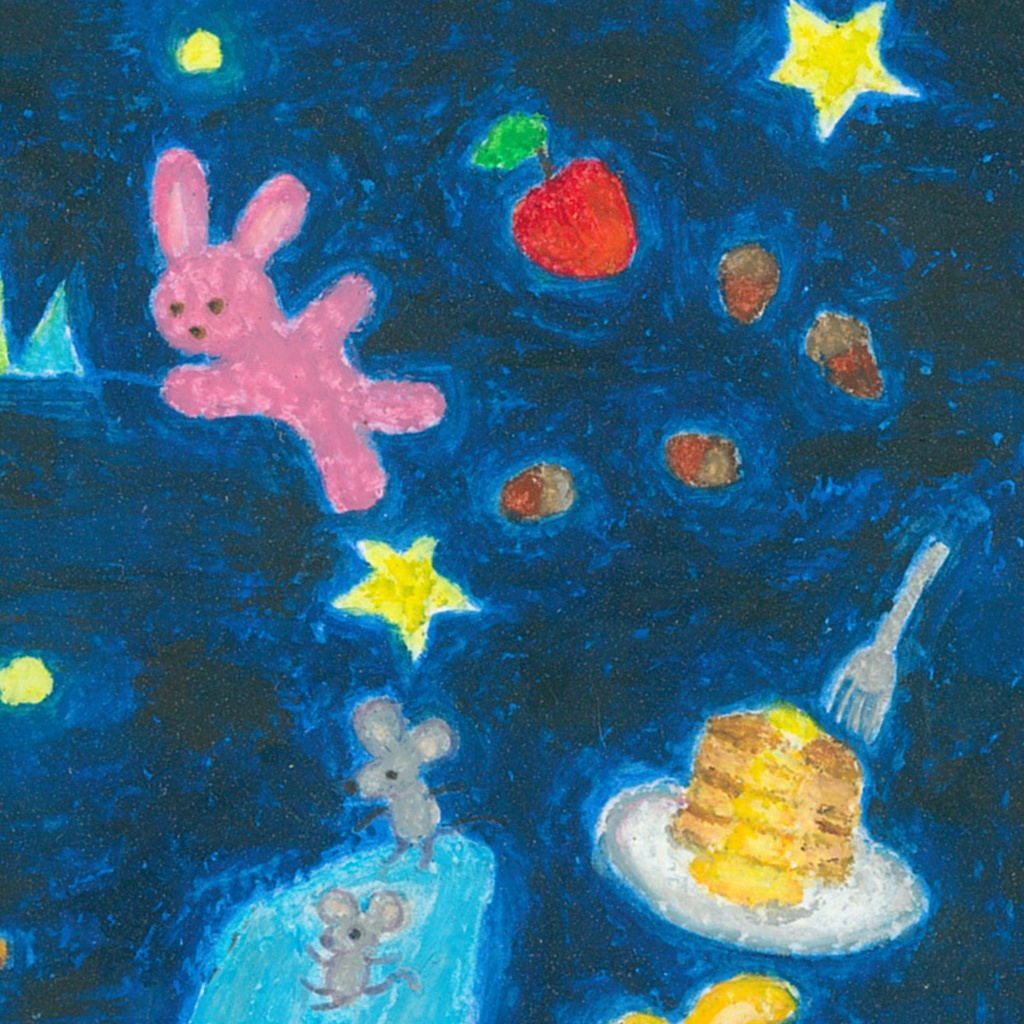 「くまちゃんの夢」キャンバスプリント