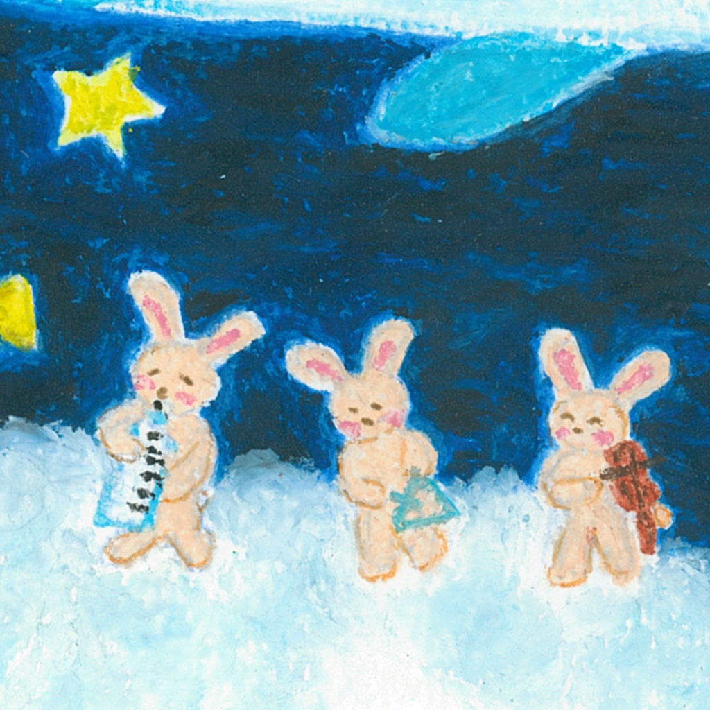 「くまちゃんの夢」キャンバスプリント