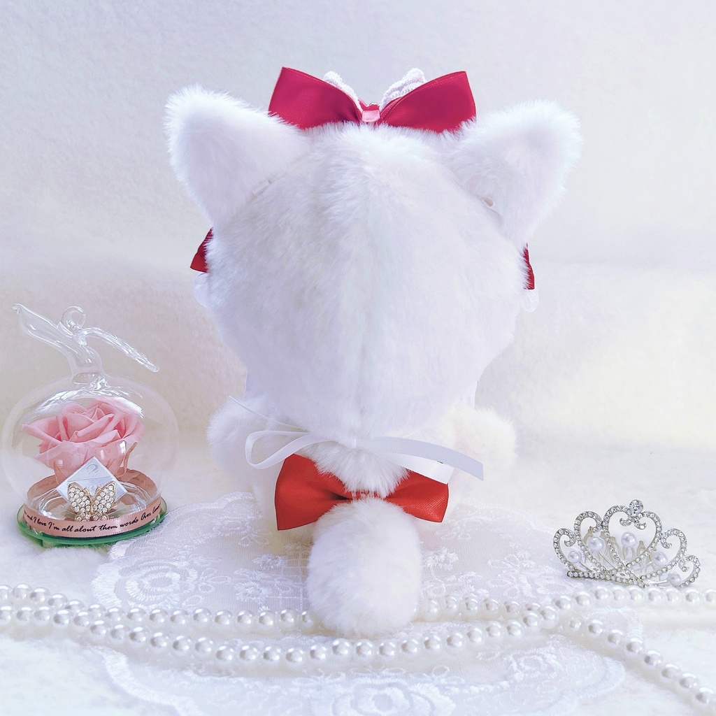 【sweet strawberry cat・レッド🍓】ぬい服 着ぐるみ 16cm