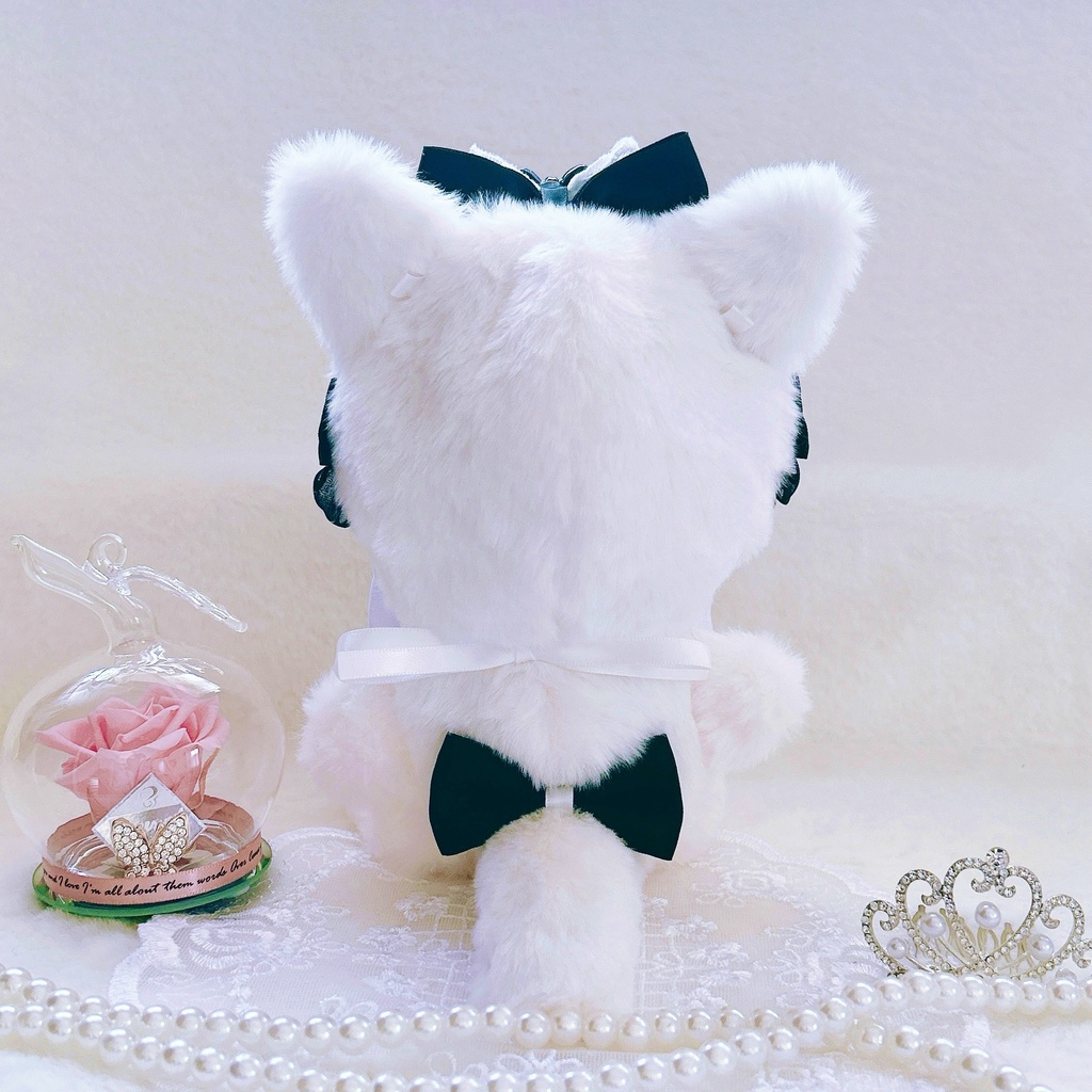 【sweet strawberry cat・ブラック🍓】ぬい服 着ぐるみ 16cm