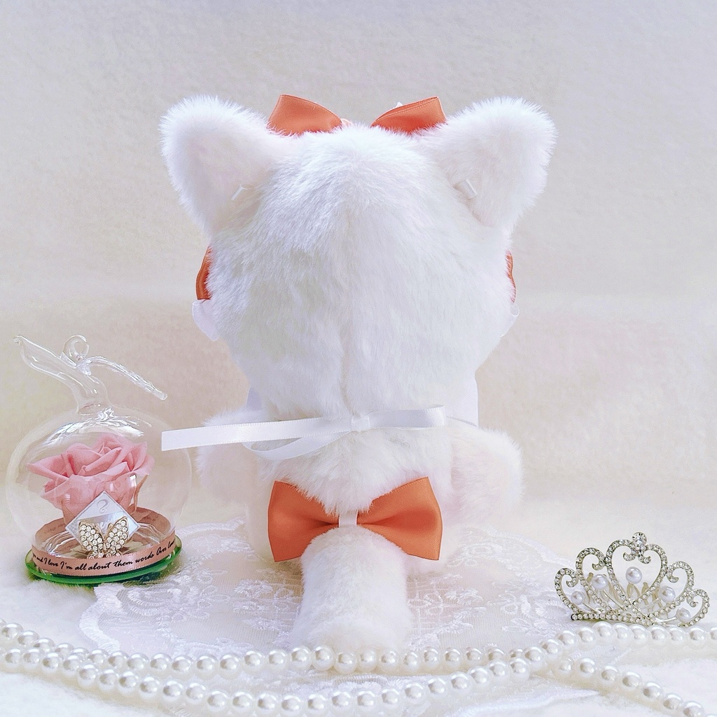 【sweet strawberry cat・オレンジ🍓】ぬい服 着ぐるみ 16cm