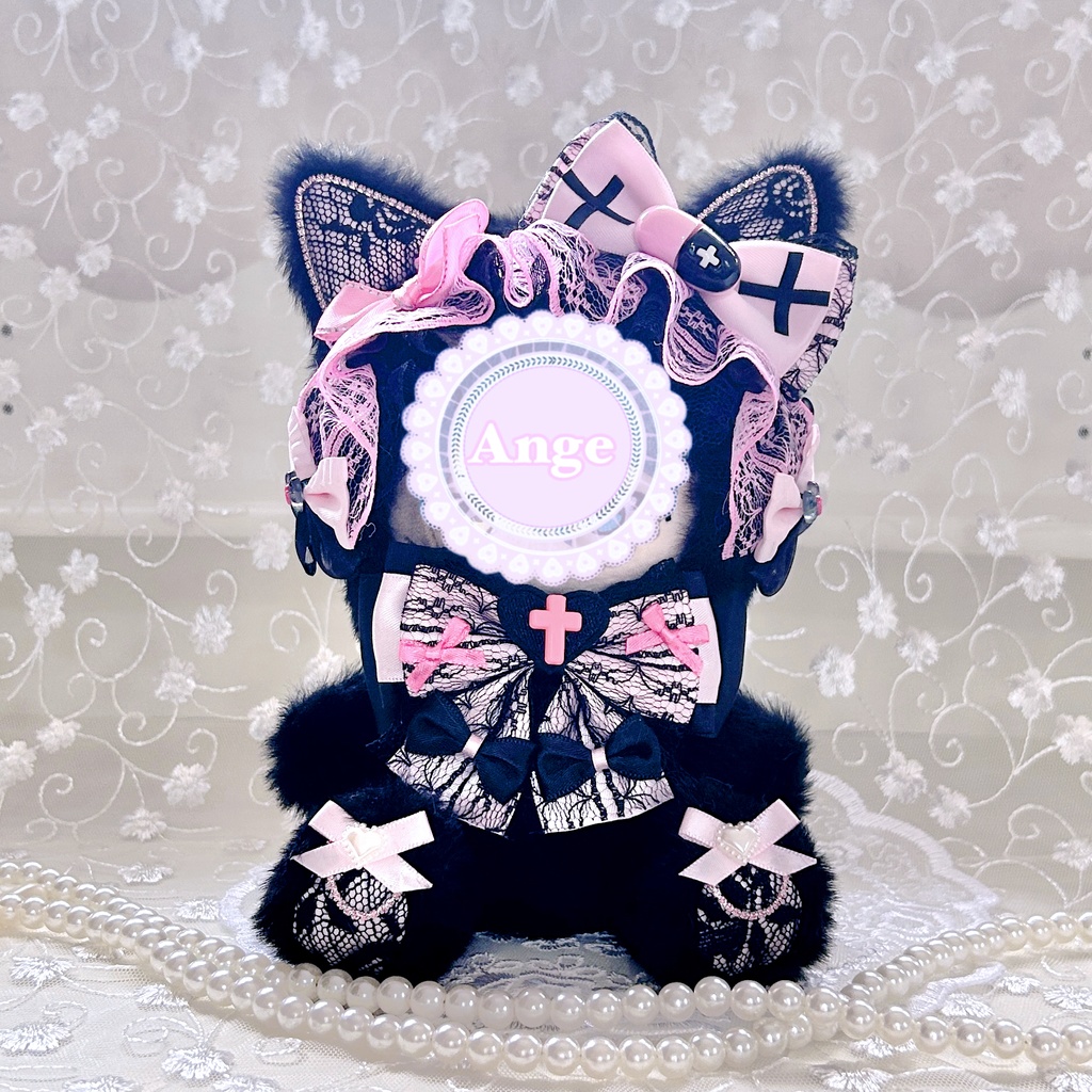 【地雷系ねこ】ぬい服 着ぐるみ 16cm