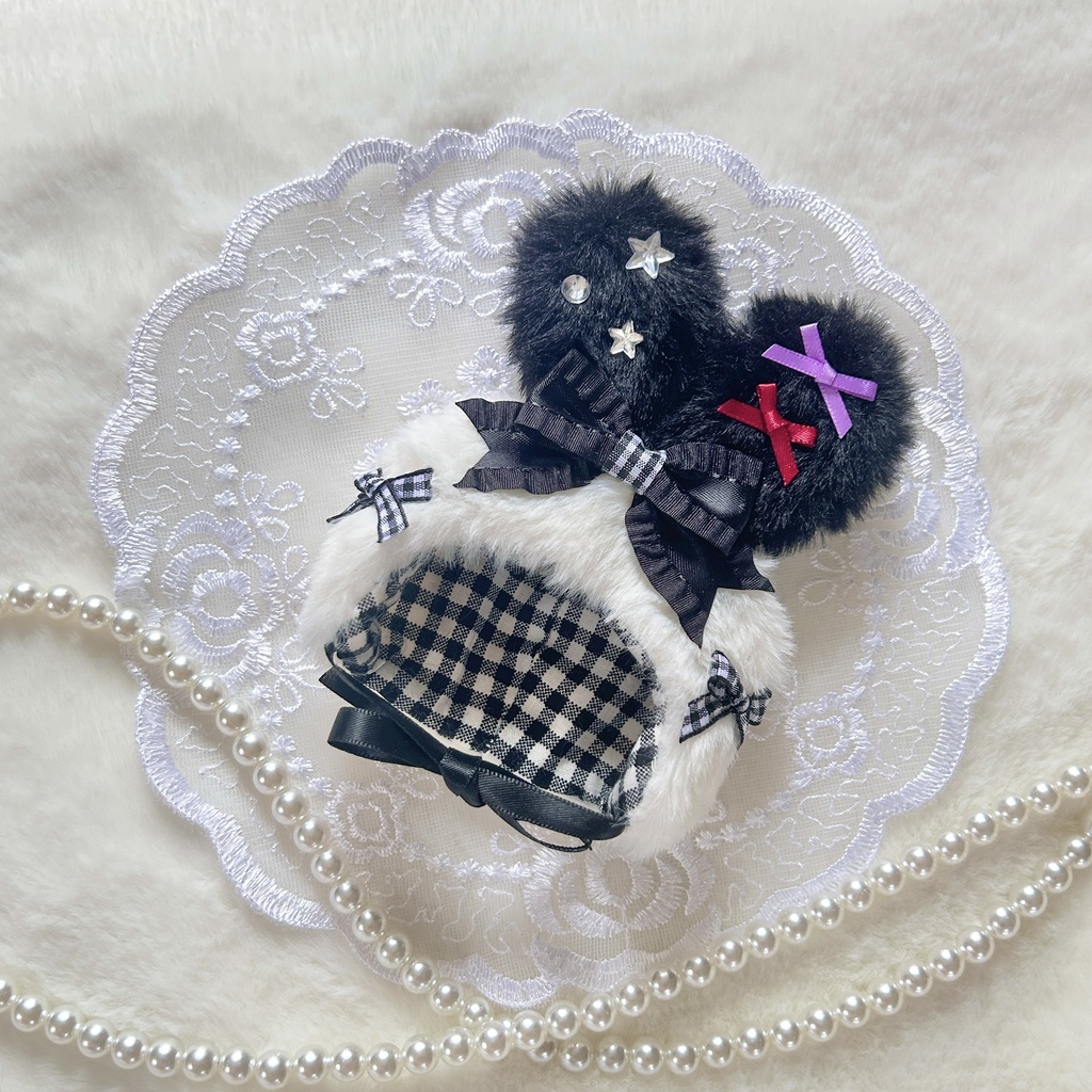 【ふわふわお耳のうさぎさん🐰】 ぬい服 着ぐるみ ぬい服10cm 被り物