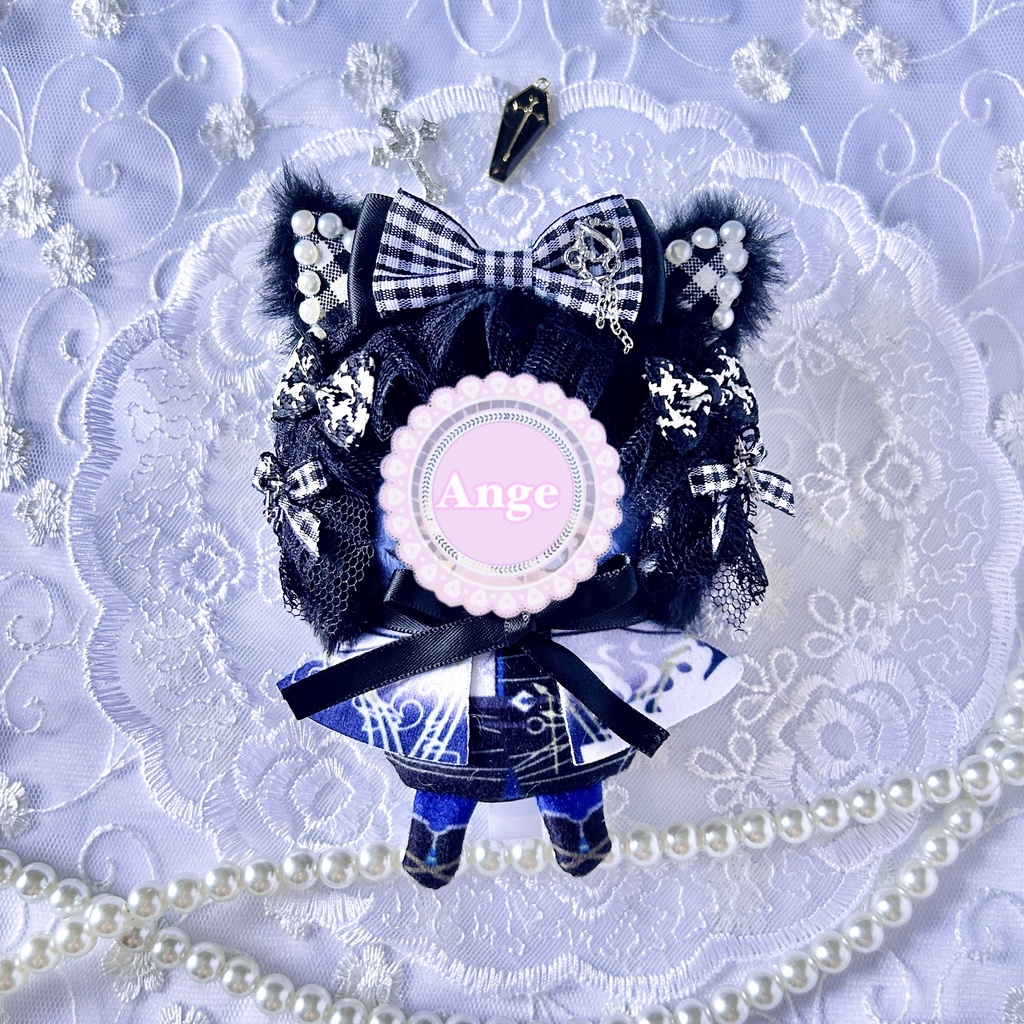 【ヴァンパイアバージョン✝️ ブラック】ぬい服 着ぐるみ ぬい服10cm 被り物