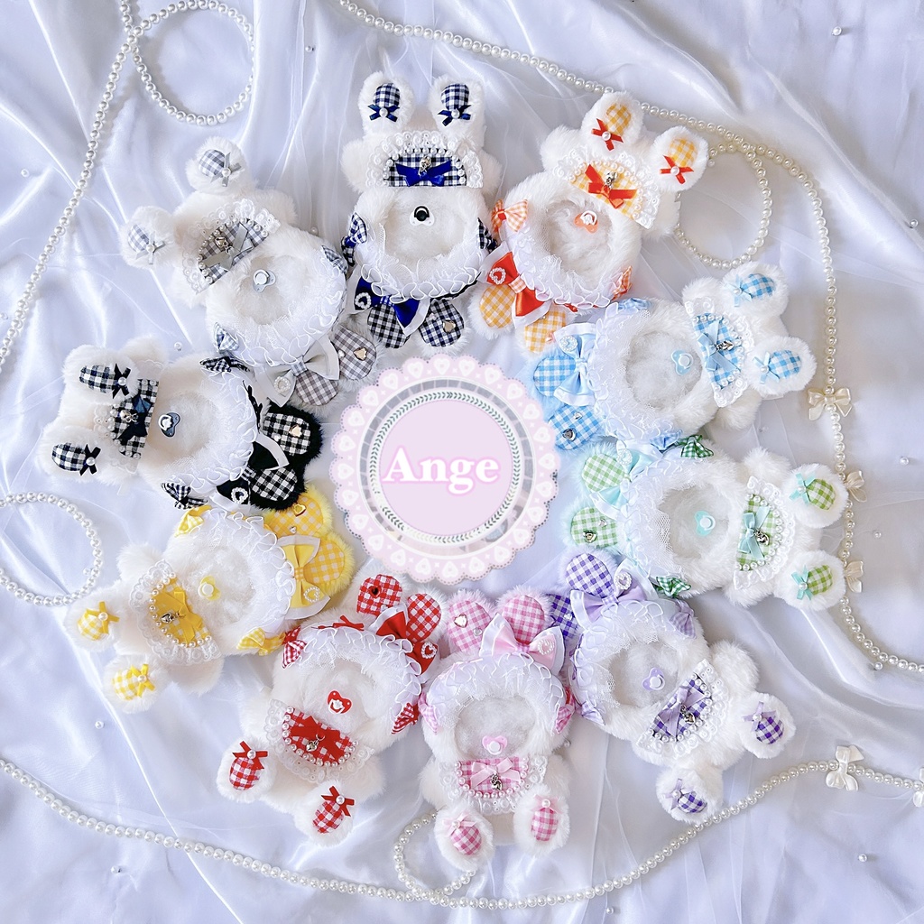 【Baby♡rabbit🐰スタイ×おしゃぶり付き🍼】ぬい服　ぬい服着ぐるみ　12cm