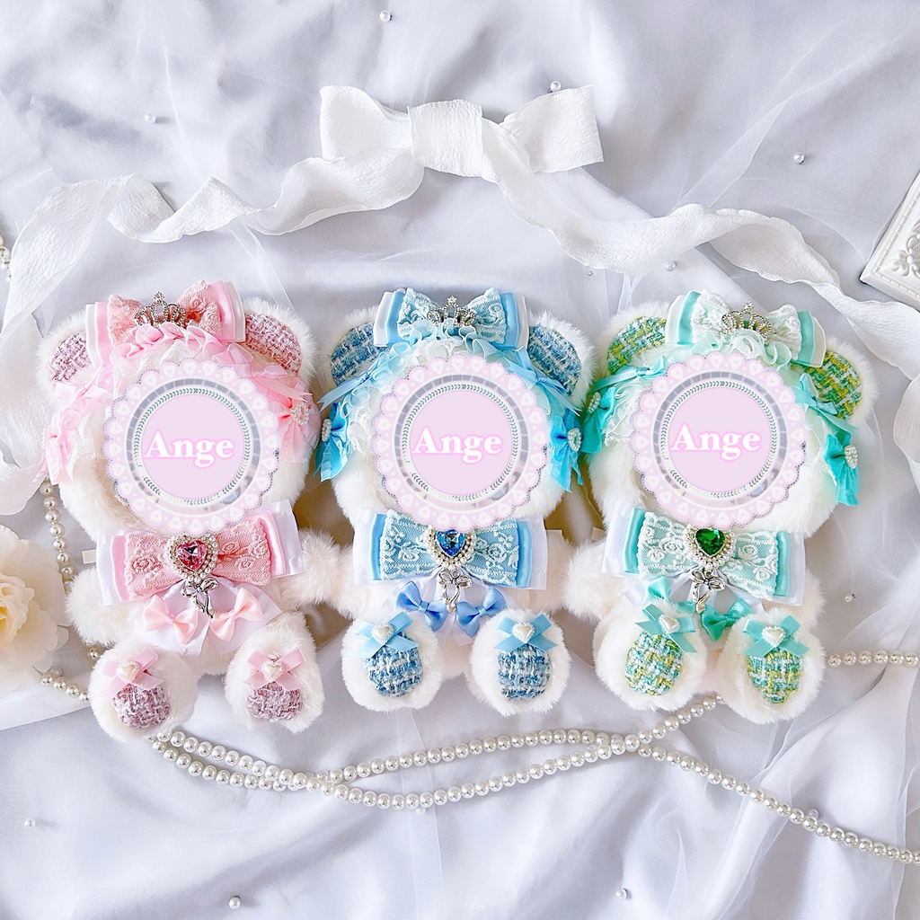【🎀ツイード Princess☆bear🎀】ぬい服 着ぐるみ 16cm