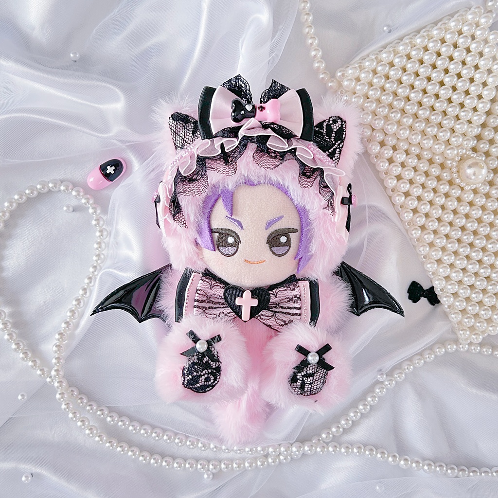 【地雷系にゃんこ🐾】ぬい服 着ぐるみ ちびぐるみ 11cm