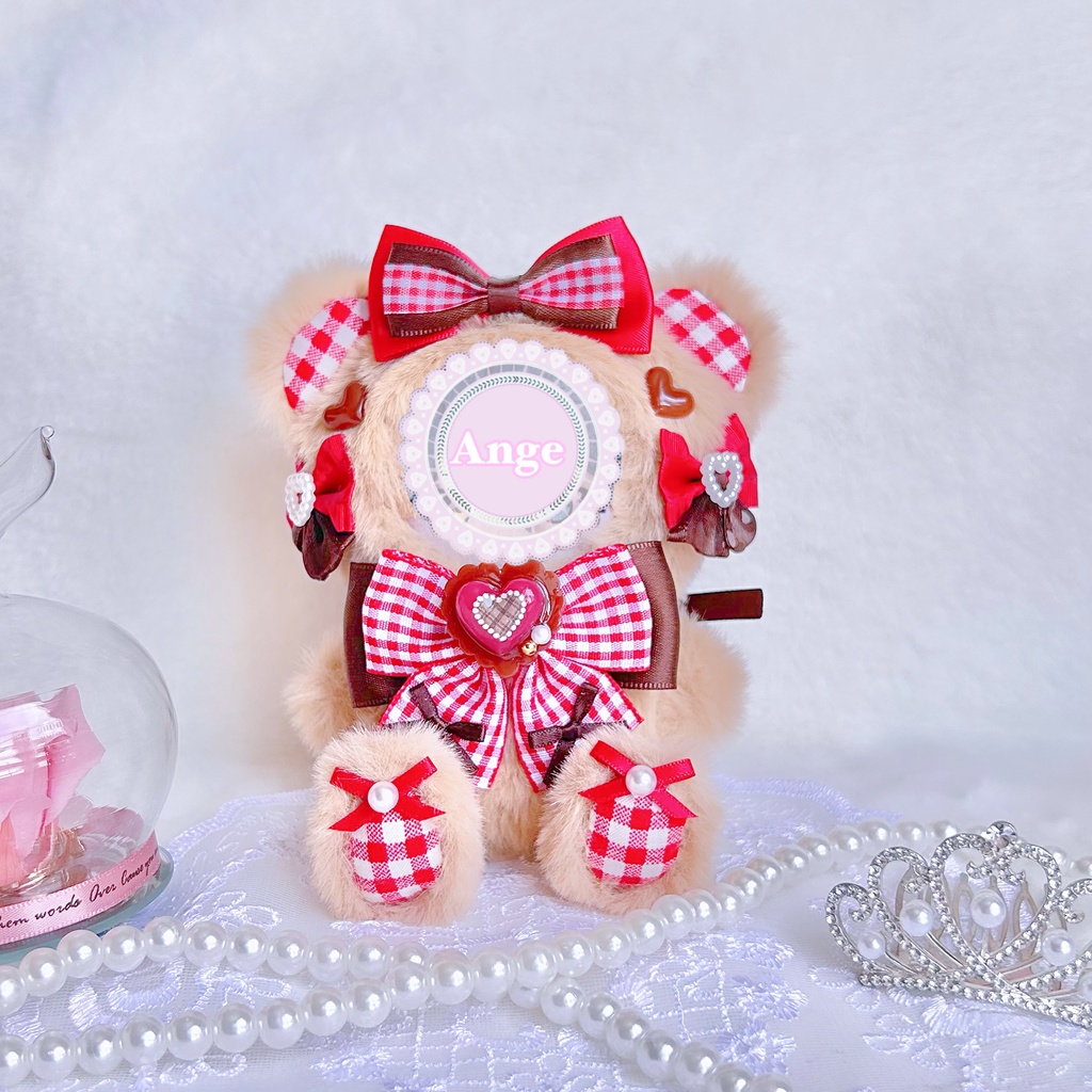 【ふわふわキュートテディベア🧸】ぬい服 着ぐるみ 10cm