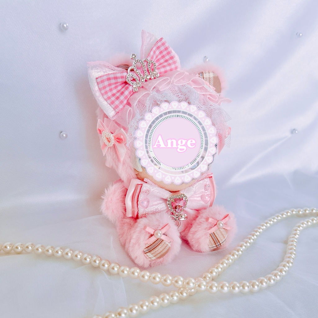 【タータンチェックテディ🧸】ぬい服 着ぐるみ ちびぐるみ 11cm