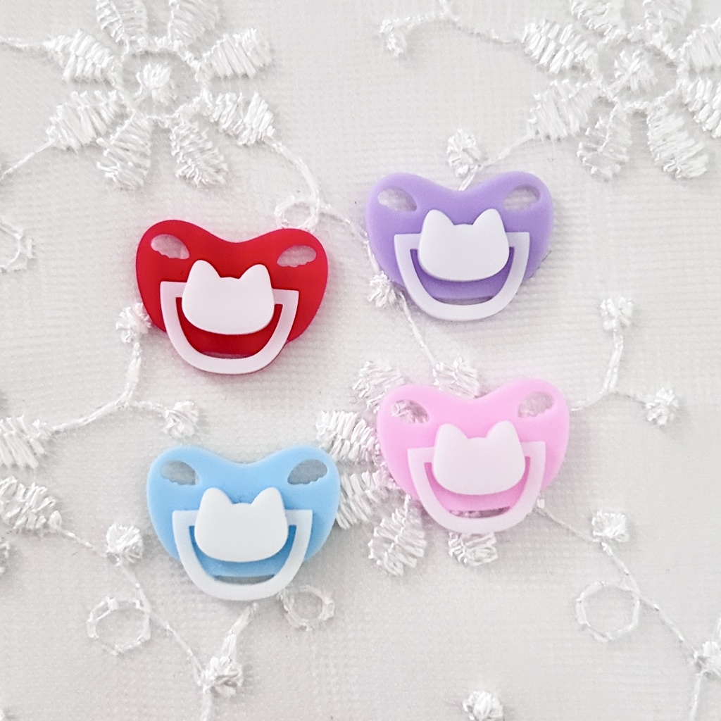 【ギンガムチェックスイートベイビー🍼】ぬい服 着ぐるみ 16cm おすわり