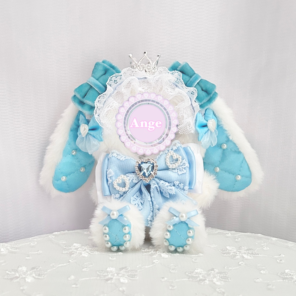 【Princess♡rabbit】ぬい服　ぬい服着ぐるみ　ぬい服10cm　おすわり