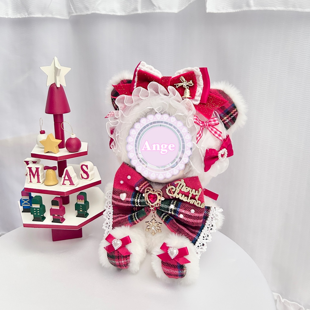 【クリスマスデザイン🎄ぬい服 着ぐるみ 16cm おすわり