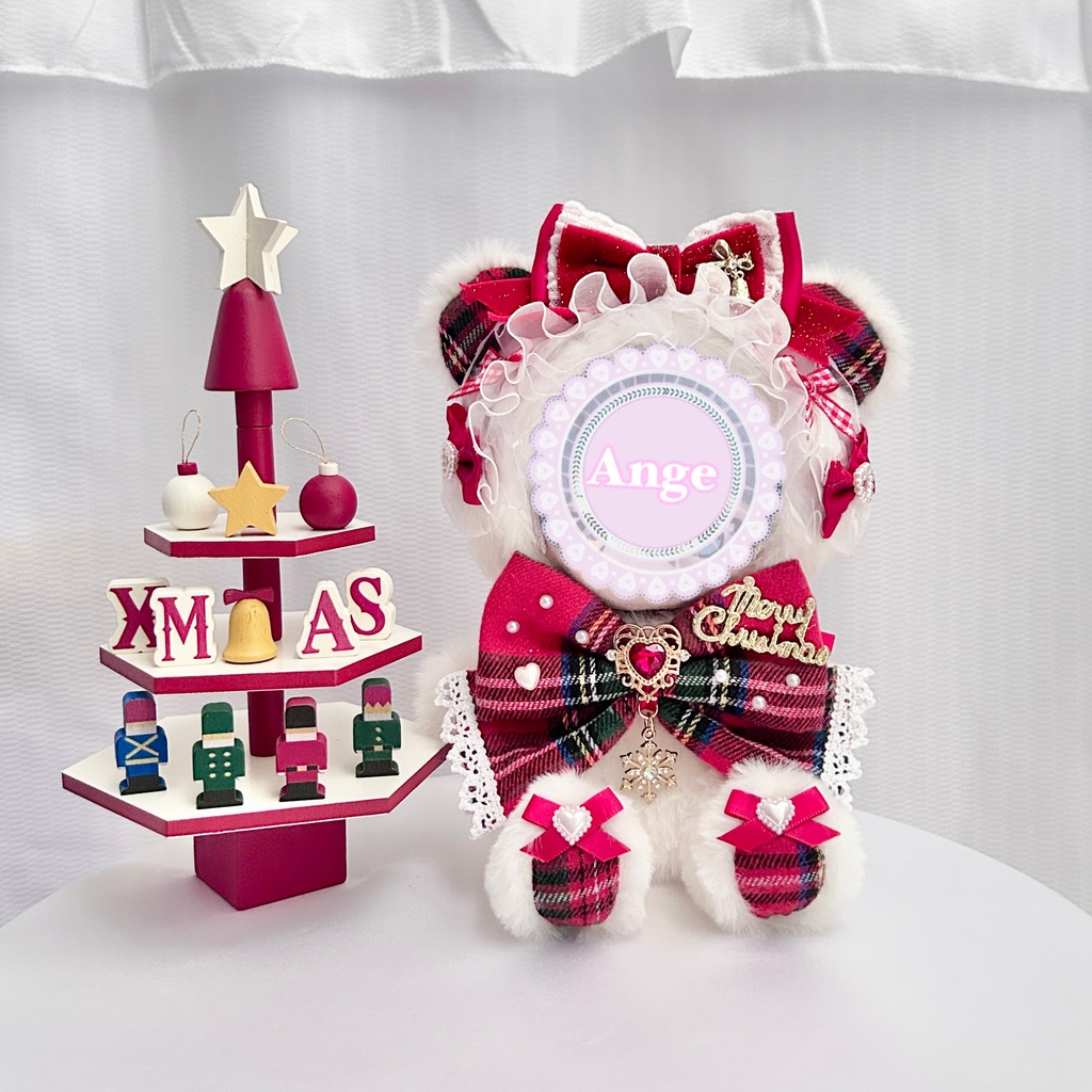 【クリスマスデザイン🎄ぬい服 着ぐるみ 16cm　おすわり