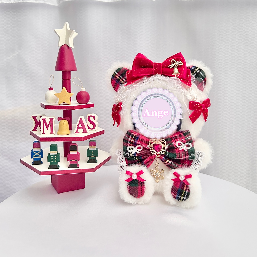 【クリスマスデザイン🎄ぬい服 ぬい服着ぐるみ 12cm おすわり