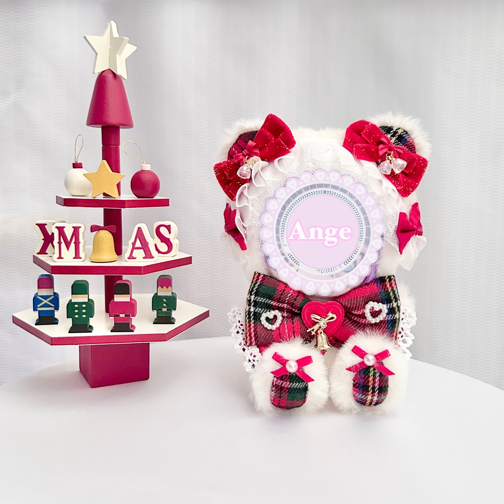 【クリスマスデザイン🎄ぬい服 着ぐるみ ちびぐるみ　11cm　おすわり