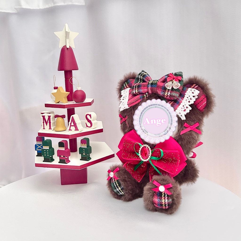 【クリスマスデザイン🎄】ぬい服 ぬい服着ぐるみ 10cm おすわり
