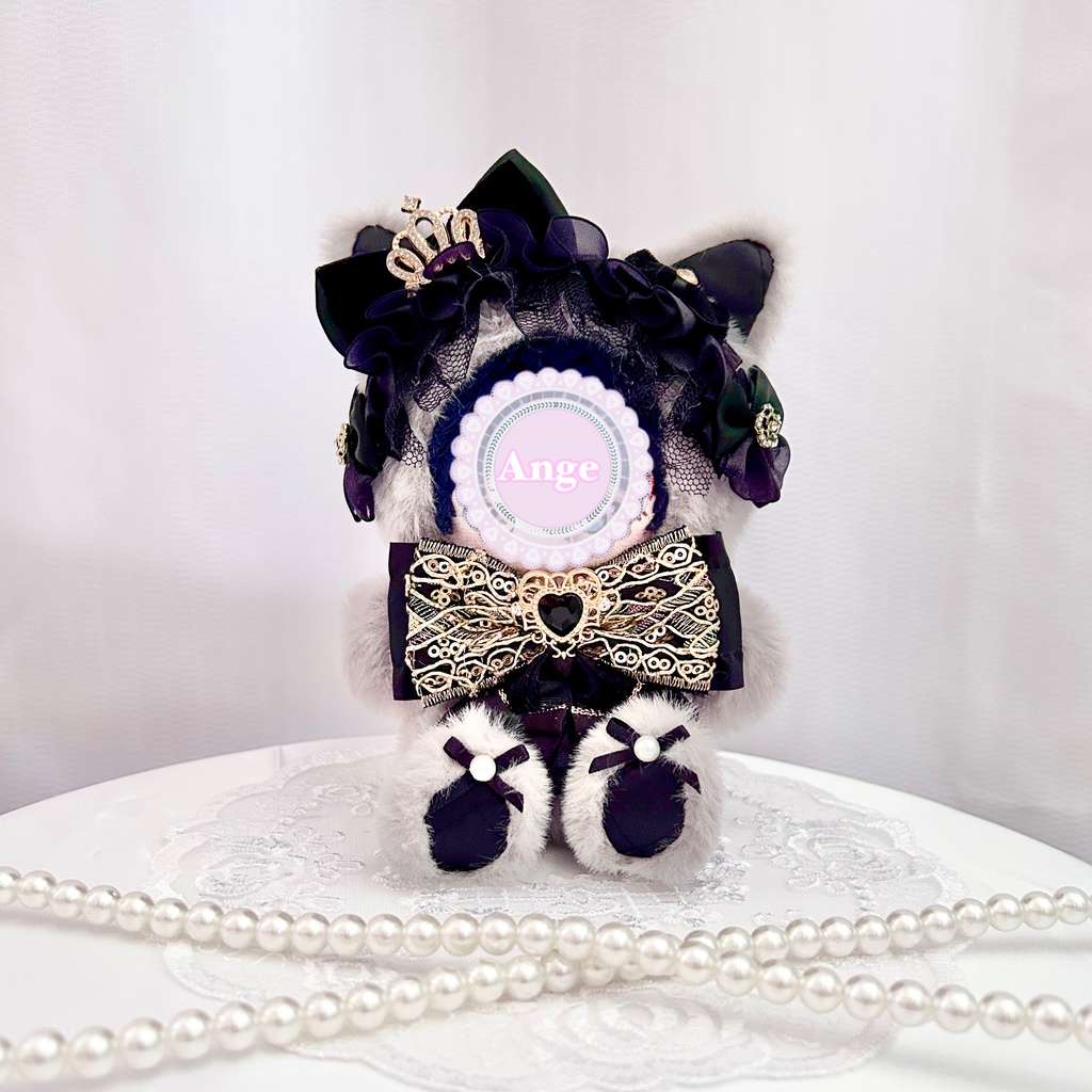 【くろねこの王子様🐈‍⬛】ぬい服　ぬい服着ぐるみ　12cm