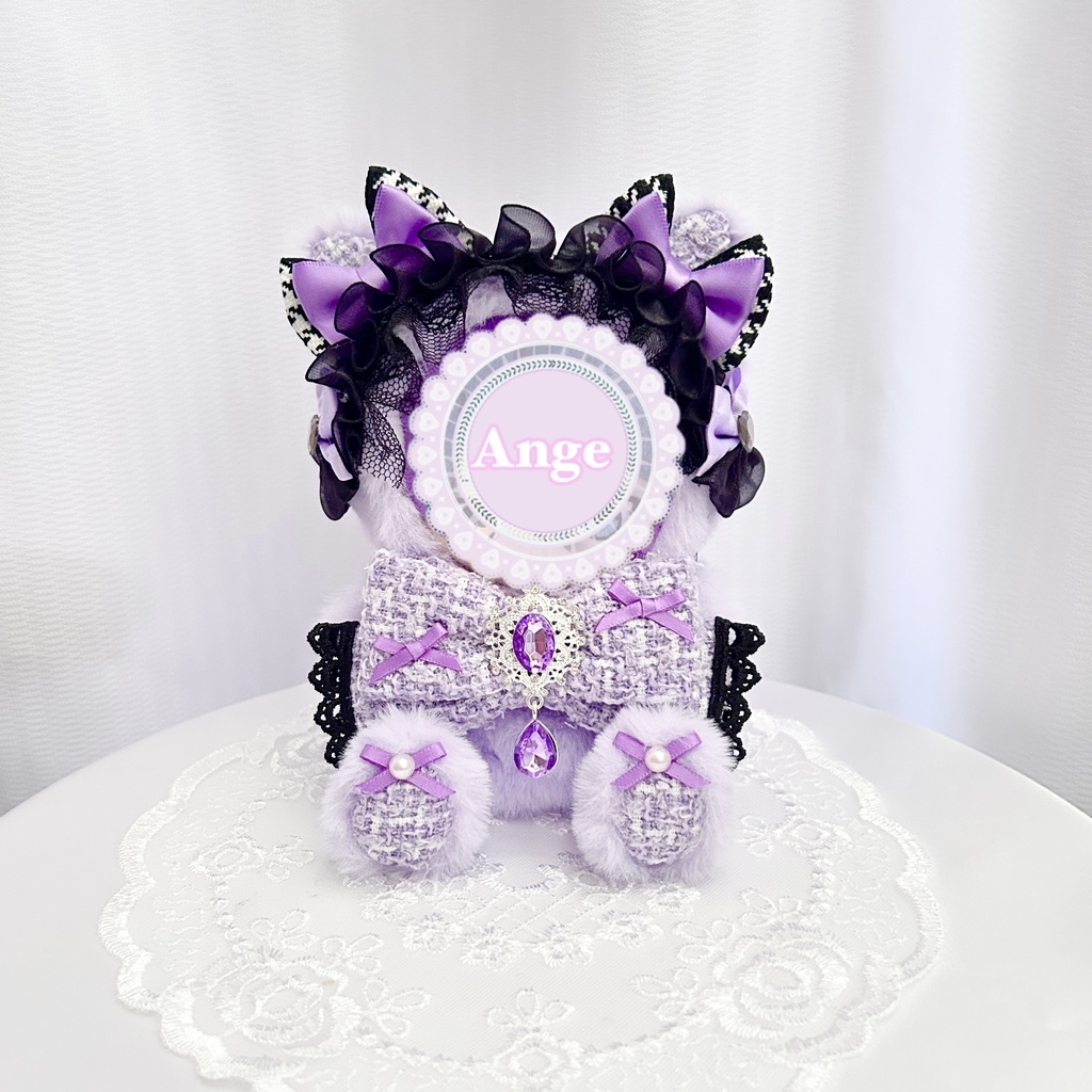 【Dark Tweed Cat🐈⬛】 ぬい服 着ぐるみ 11cm 12cm いつぬい ちびぐるみ ポージングぬい 発送1/21以降