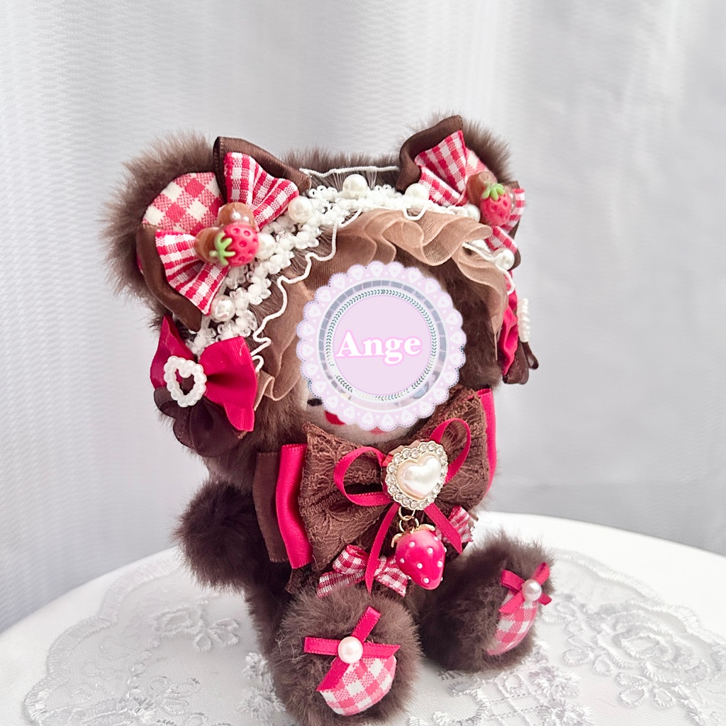 【Valentine Chocolat Teddy🧸🍫】ぬい服 着ぐるみ 16cm 11cm 10cm おすわり