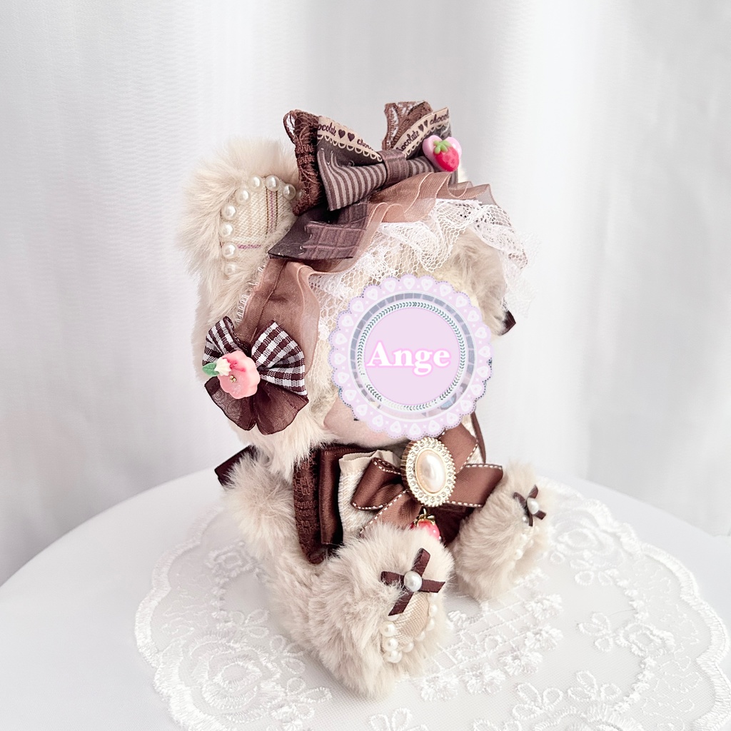 【Valentine Chocolat Teddy🧸🍫】ぬい服 着ぐるみ 16cm 11cm 10cm おすわり