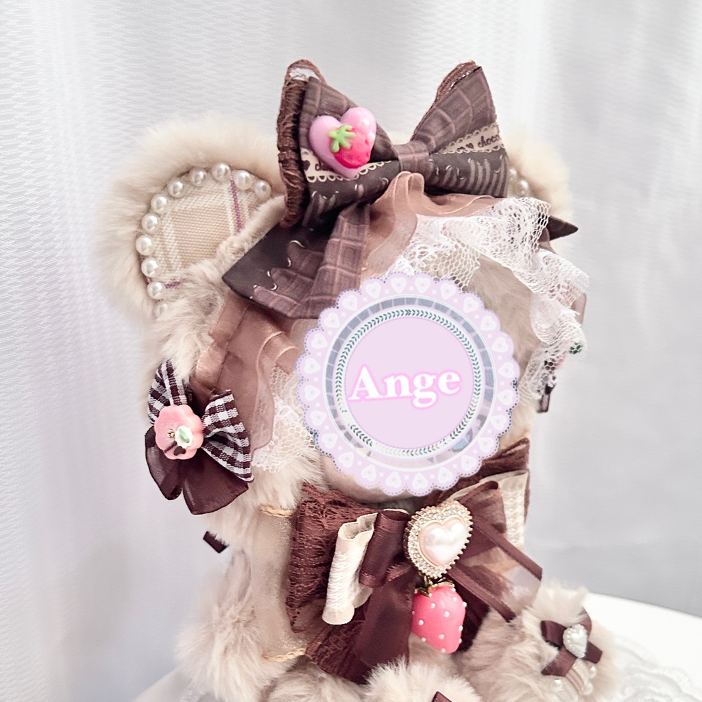 【Valentine Chocolat Teddy🧸🍫】ぬい服 着ぐるみ 16cm 11cm 10cm おすわり