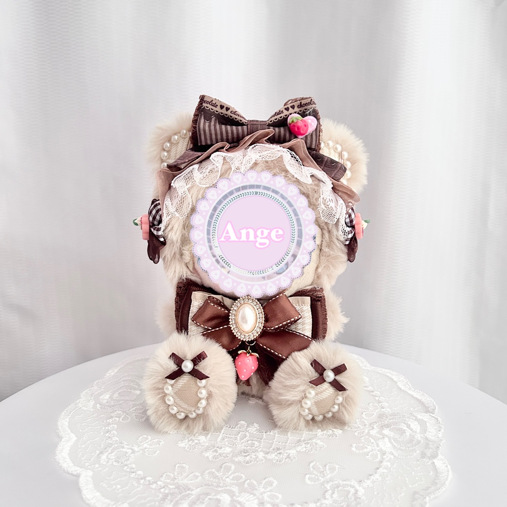 【Valentine Chocolat Teddy🧸🍫】ぬい服 着ぐるみ 16cm 11cm 10cm おすわり