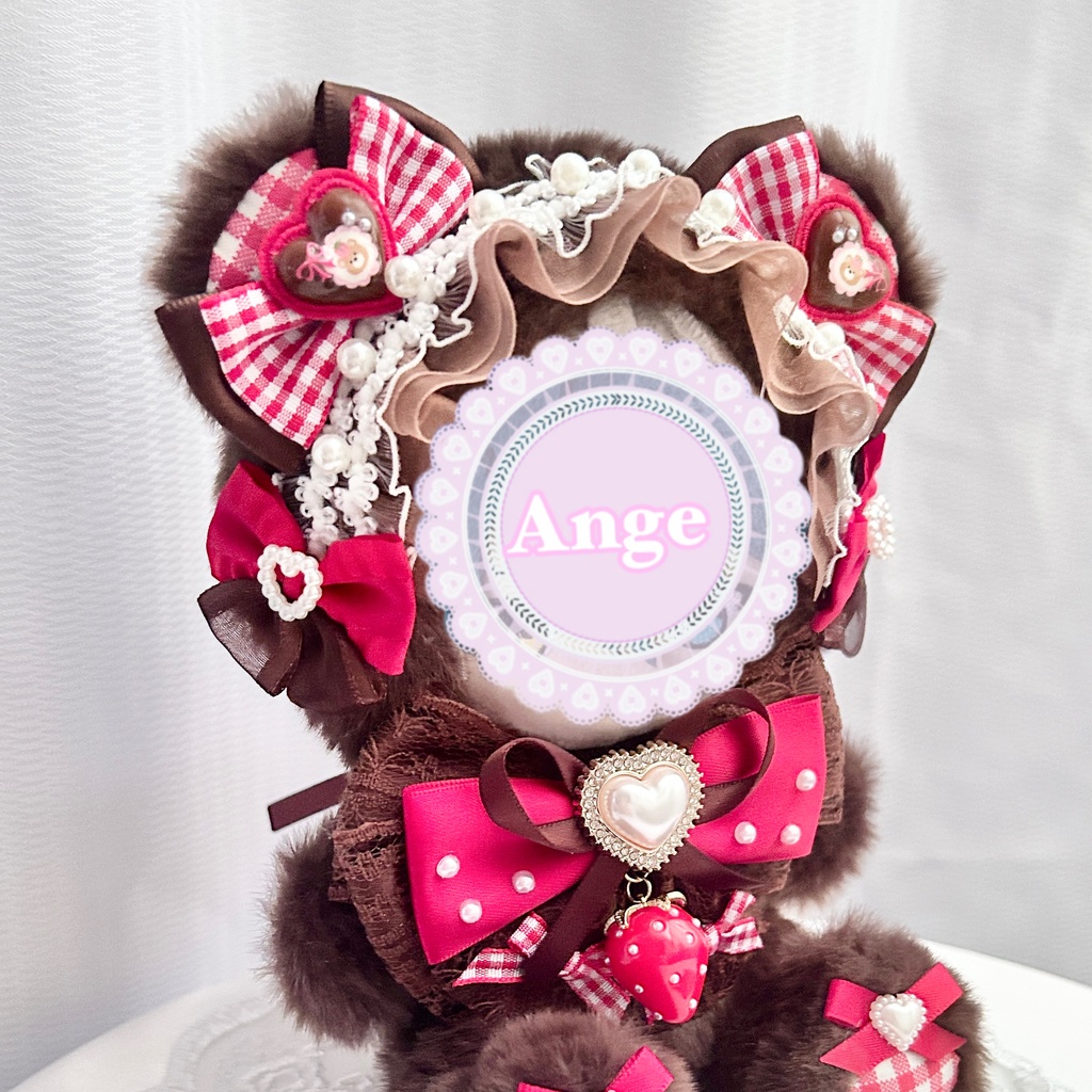 【Valentine Chocolat Teddy🧸🍫】ぬい服 着ぐるみ 16cm 11cm 10cm おすわり