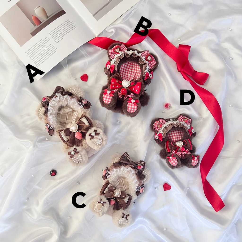 【Valentine Chocolat Teddy🧸🍫】ぬい服 着ぐるみ 16cm 11cm 10cm おすわり