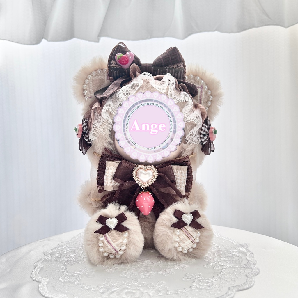 【Valentine Chocolat Teddy🧸🍫】ぬい服 着ぐるみ 16cm 11cm 10cm おすわり