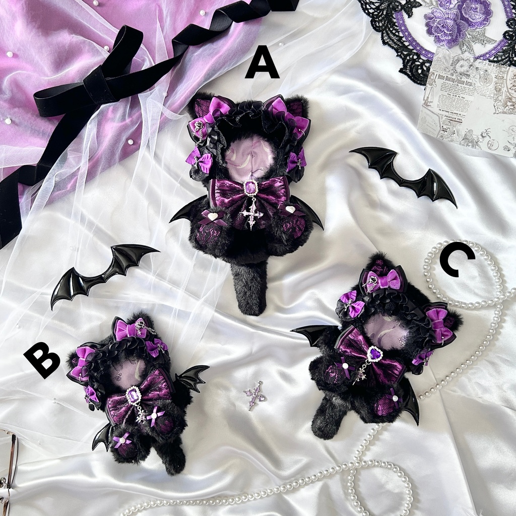 【Gothic Amethyst Vampire✝️】再販あり ぬい服 着ぐるみ 16cm 11cm〜12cm 10cm おすわり