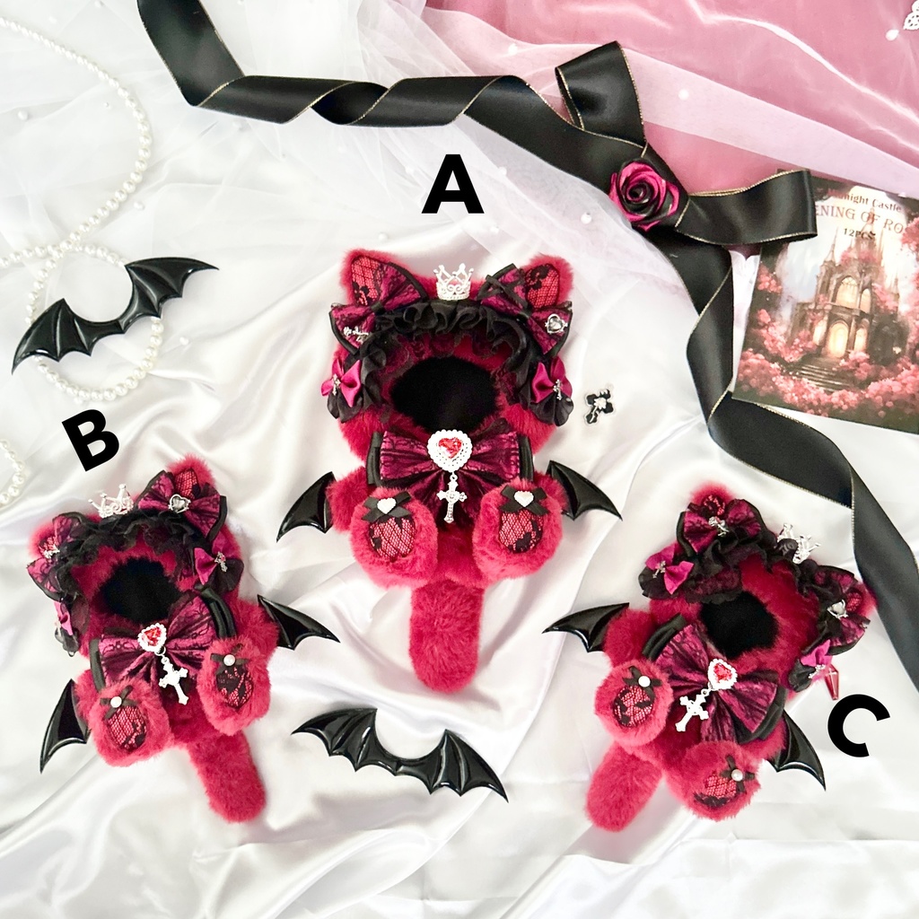 【Petit Ruby Vampire🦇】ぬい服 着ぐるみ 16cm 12cm〜11cm おすわり 再販あり