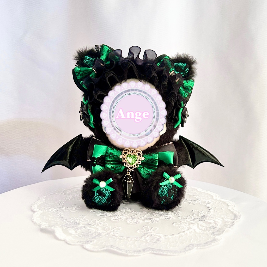 【Midnight Gothic Kittens🦇】ぬい服 着ぐるみ 11cm〜12cm いつぬい ちびぐるみ ポージングぬい