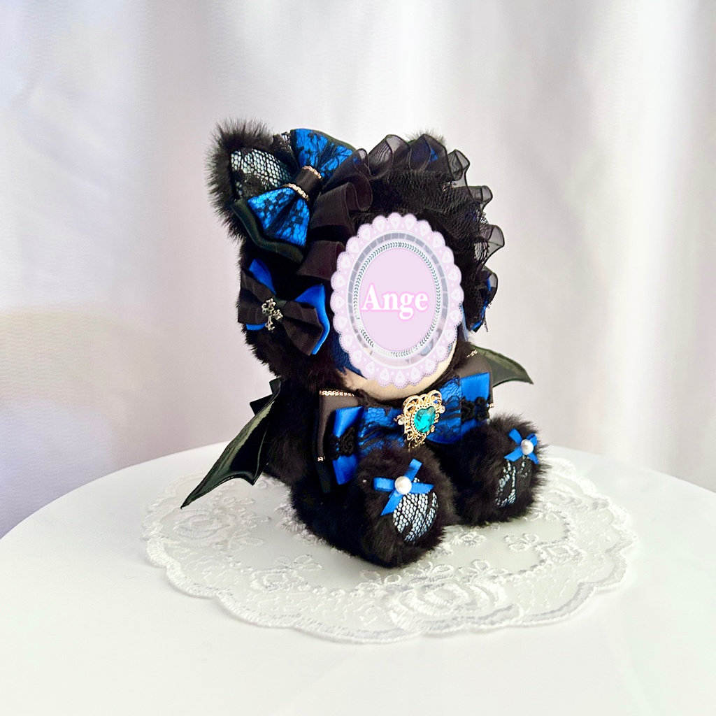 【Midnight Gothic Kittens🦇】ぬい服 着ぐるみ 11cm〜12cm いつぬい ちびぐるみ ポージングぬい