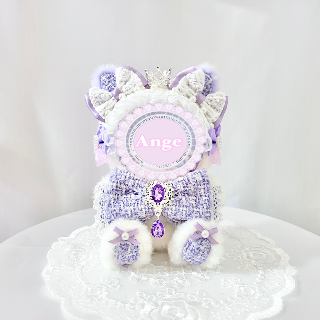 【Crystal Radiant Cat👑】ぬい服 着ぐるみ 11cm〜12cm いつぬい ちびぐるみ ポージングぬい