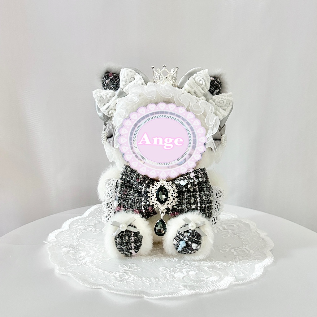 【Crystal Radiant Cat👑】ぬい服 着ぐるみ 11cm〜12cm いつぬい ちびぐるみ ポージングぬい