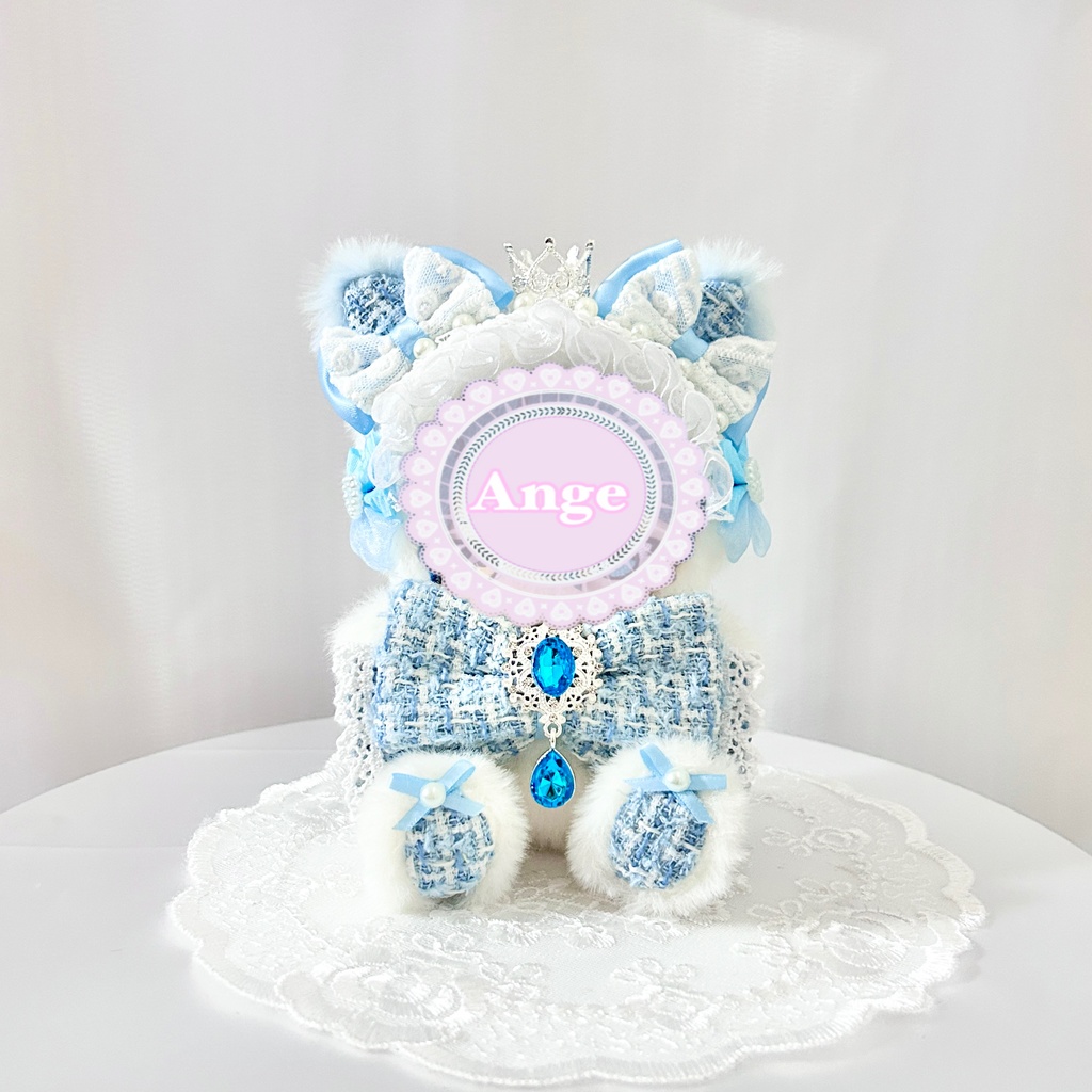 【Crystal Radiant Cat👑】ぬい服 着ぐるみ 11cm〜12cm いつぬい ちびぐるみ ポージングぬい