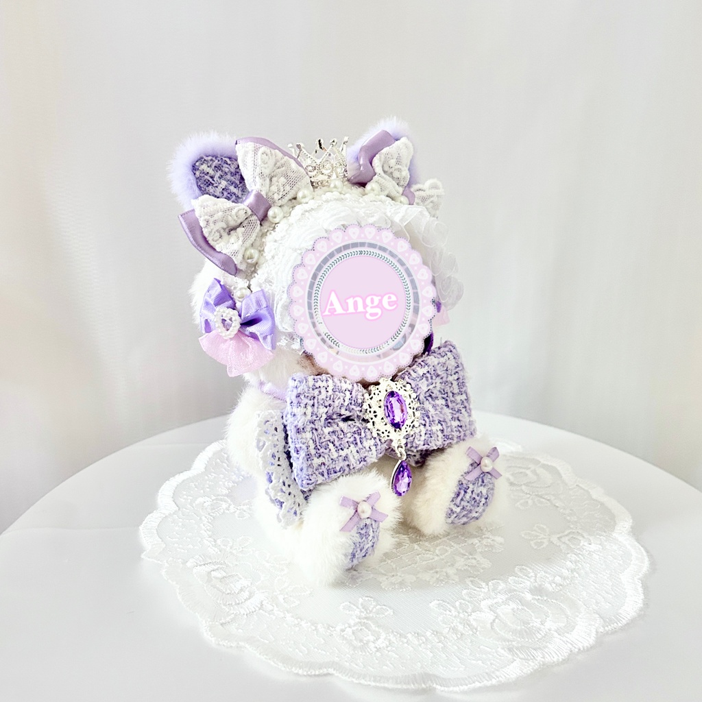 【Crystal Radiant Cat👑】ぬい服 着ぐるみ 11cm〜12cm いつぬい ちびぐるみ ポージングぬい