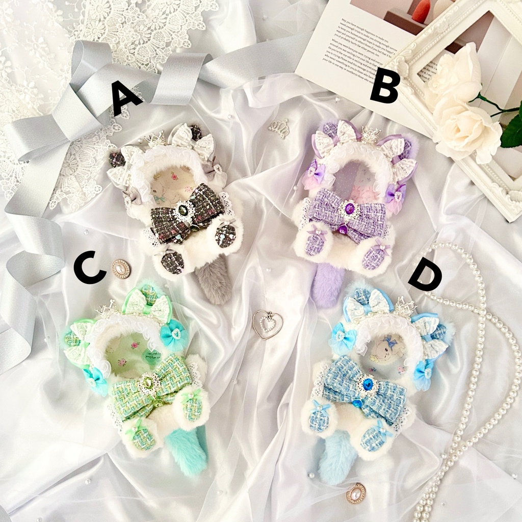 【Crystal Radiant Cat👑】ぬい服 着ぐるみ 11cm〜12cm いつぬい ちびぐるみ ポージングぬい