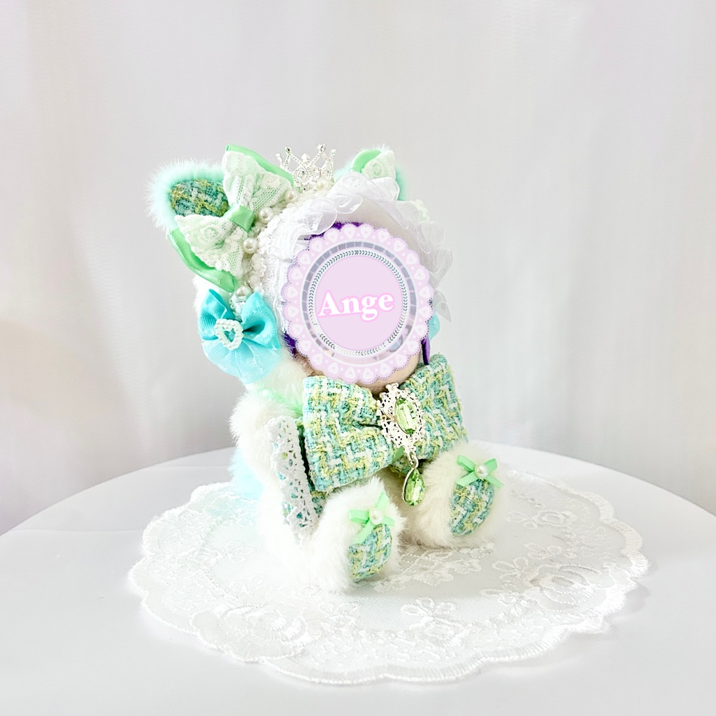 【Crystal Radiant Cat👑】ぬい服 着ぐるみ 11cm〜12cm いつぬい ちびぐるみ ポージングぬい