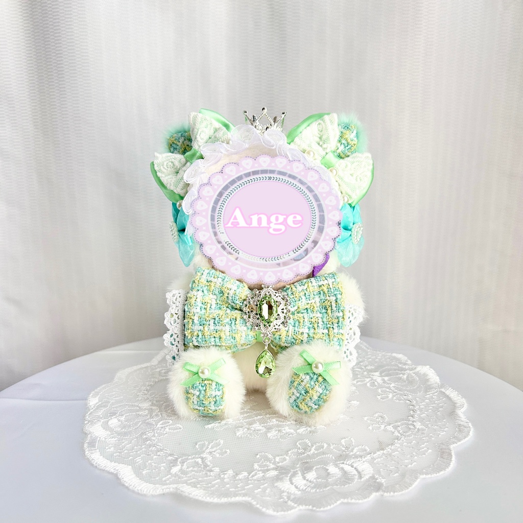 【Crystal Radiant Cat👑】ぬい服 着ぐるみ 11cm〜12cm いつぬい ちびぐるみ ポージングぬい