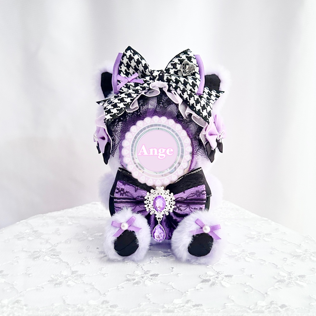 【Chic and Elegant Cat🐈⬛】 ぬい服 着ぐるみ 11cm〜12cm いつぬい ちびぐるみ ポージングぬい