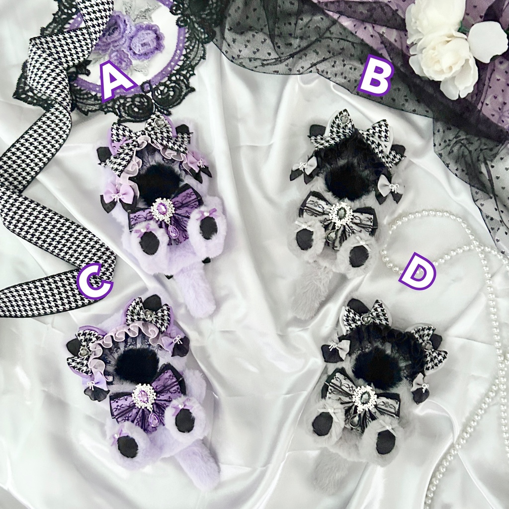 【Chic and Elegant Cat🐈⬛】 ぬい服 着ぐるみ 11cm〜12cm いつぬい ちびぐるみ ポージングぬい